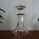 Crystal decanter Saint Louis / Baccarat - Cato flat ribs - Epoch XIXth - 21 cm