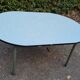 Oval school table for children formica Mullca 1970