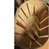 Wooden crate with slats strapping Stamp Mussy red Storage