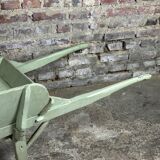 Antique wooden wheelbarrow