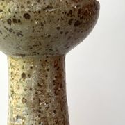 Glazed stoneware vase-candle holder, Alain Blanchard, Poterie du Méjou 1970