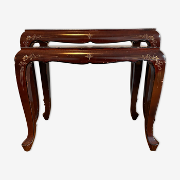 Asian nesting coffee tables