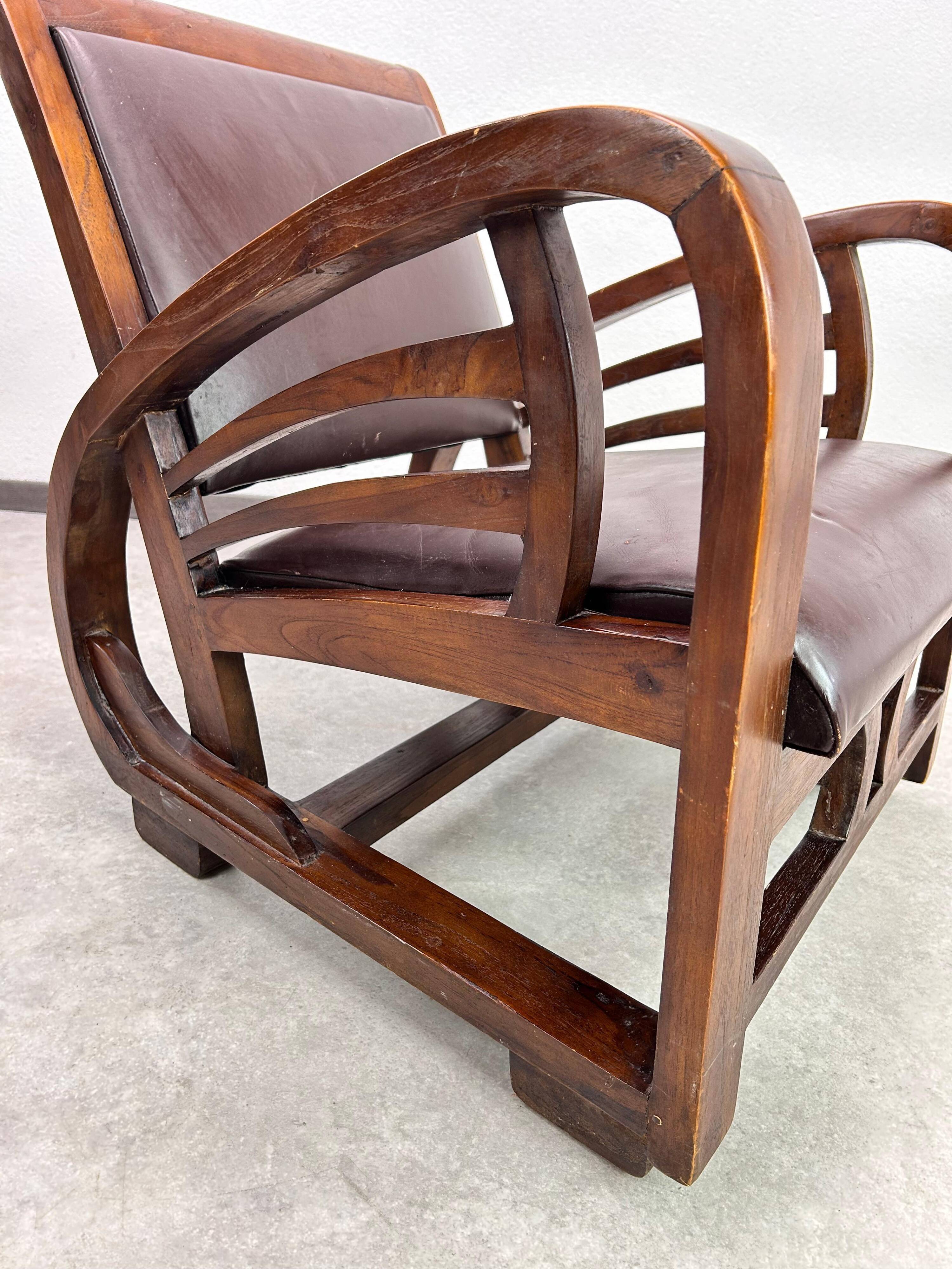French Art Deco lounge chair