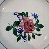 Set of four flat plates Sarreguemines Vosges