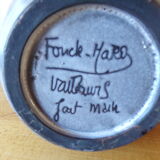 Vallauris vase signed Fonck and Mateo