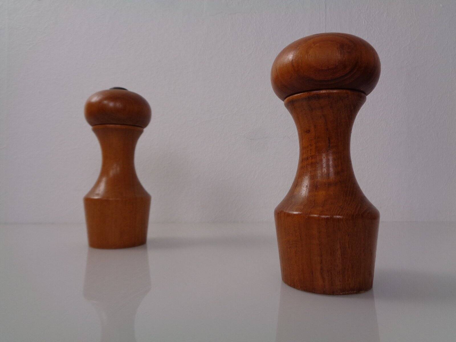 Mid-Century Teak Salt Shaker and Pepper Mill by Zassenhaus, 1960s, Set of 2