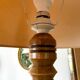 Vintage Art Deco turned wooden floor lamp