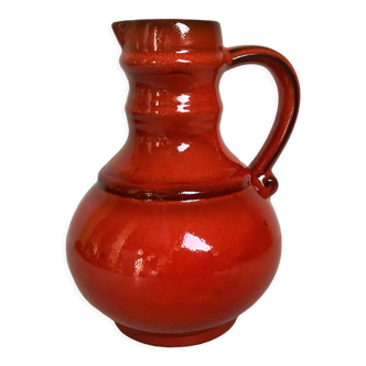 Pitcher vase jug red ceramic style w Germany