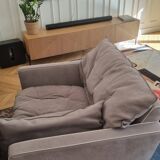 Sorrento Baxter Taupe Grey Armchair