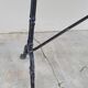 Marble and antique cast iron bistro table