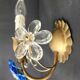 Set vergoldet Wandlampe Murano Kristall