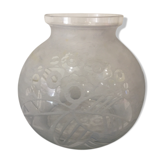Vase ball signed Lorrain France