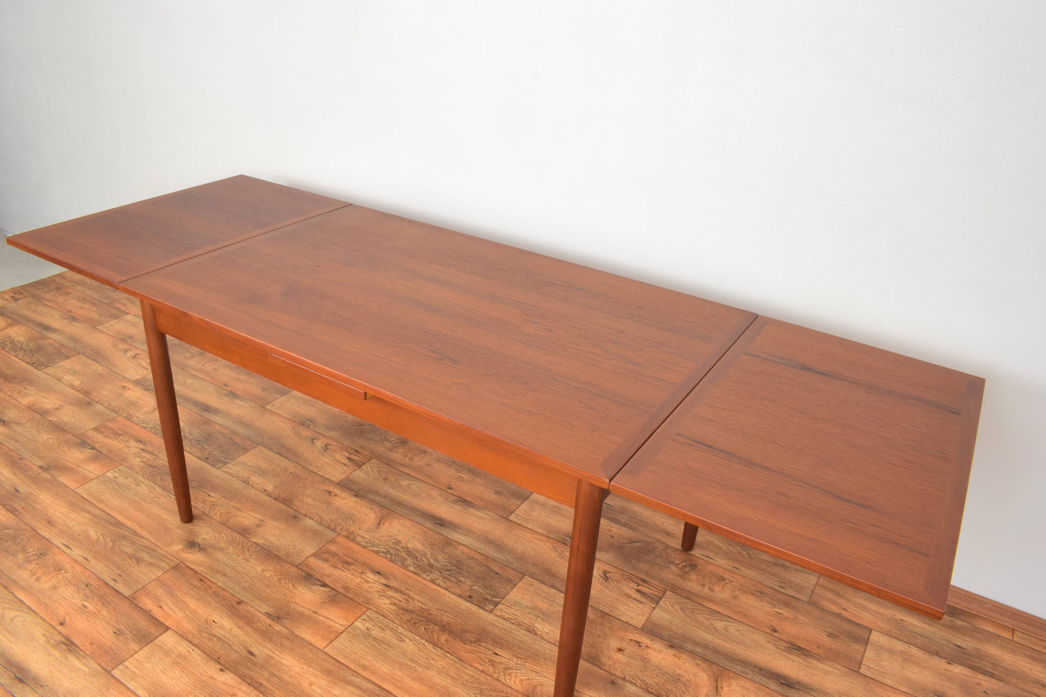 Danish teak extendable dining table