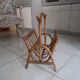 Rattan magazine holder