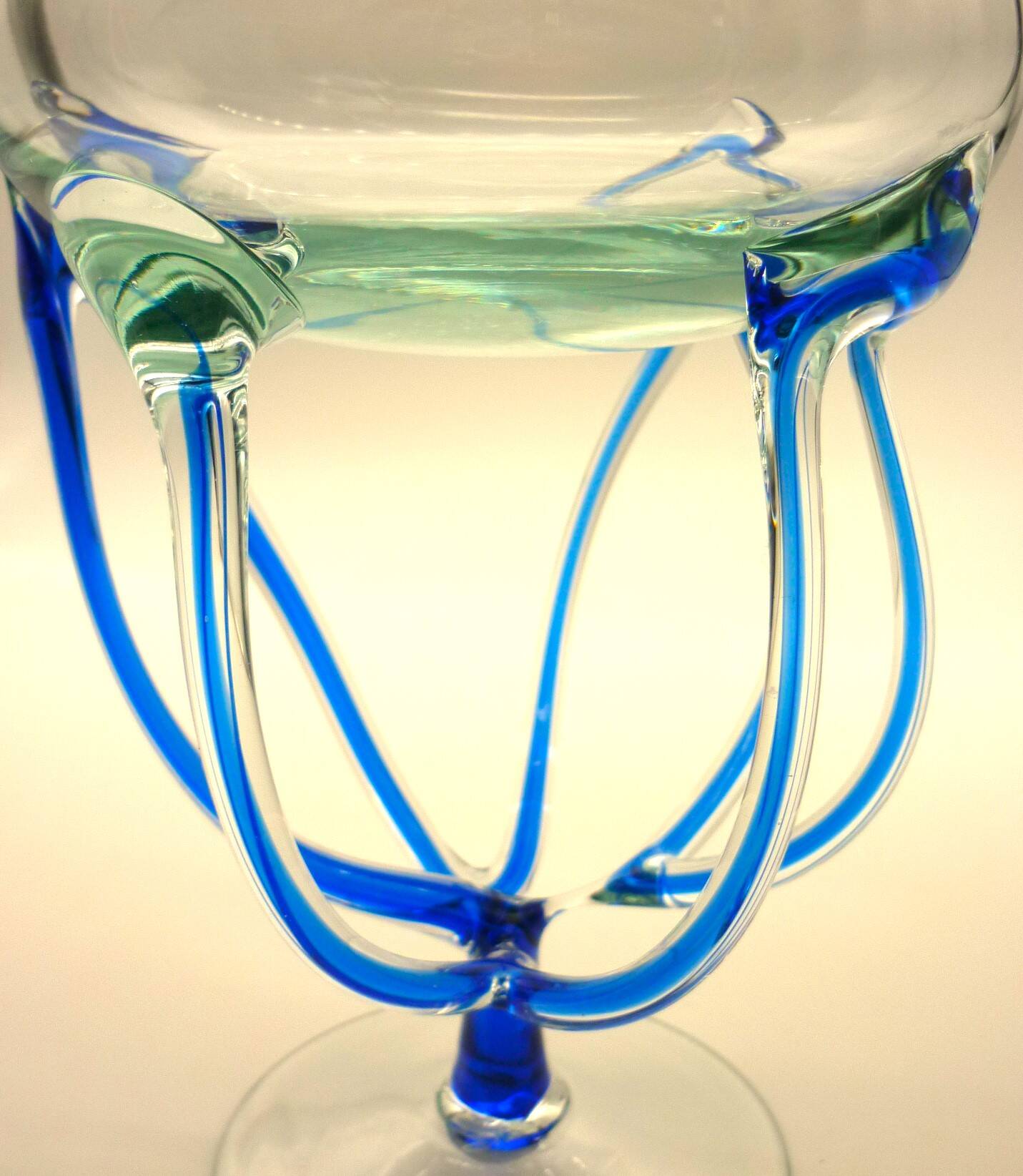 Blown crystal jellyfish bowl, creation by Vessiere at Baccarat.