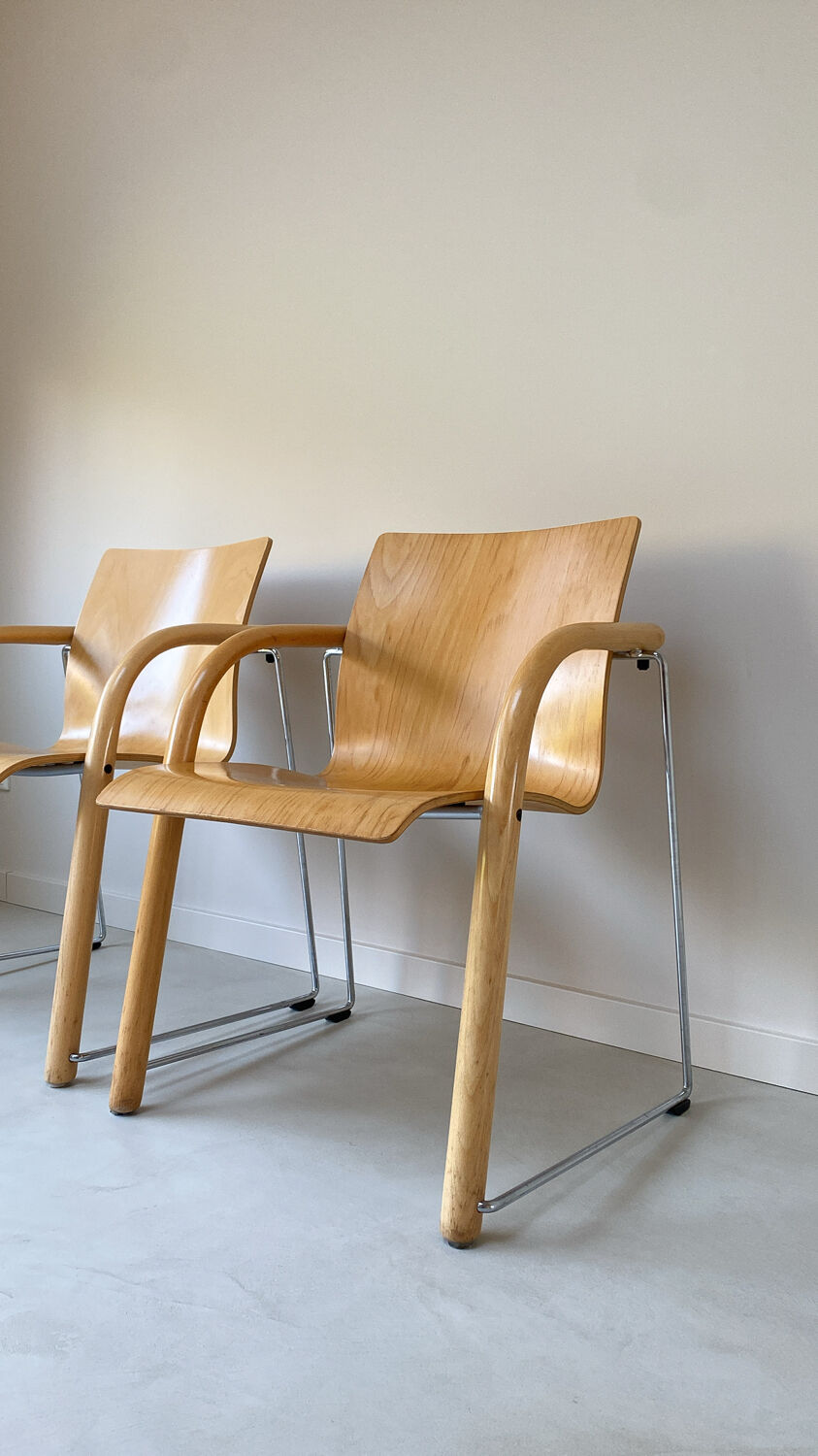 Set of vintage Thonet chairs model S320