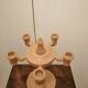 Scandinavian wooden candlestick holder
