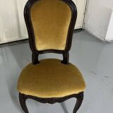 Old-fashioned secretary desk and chair set.