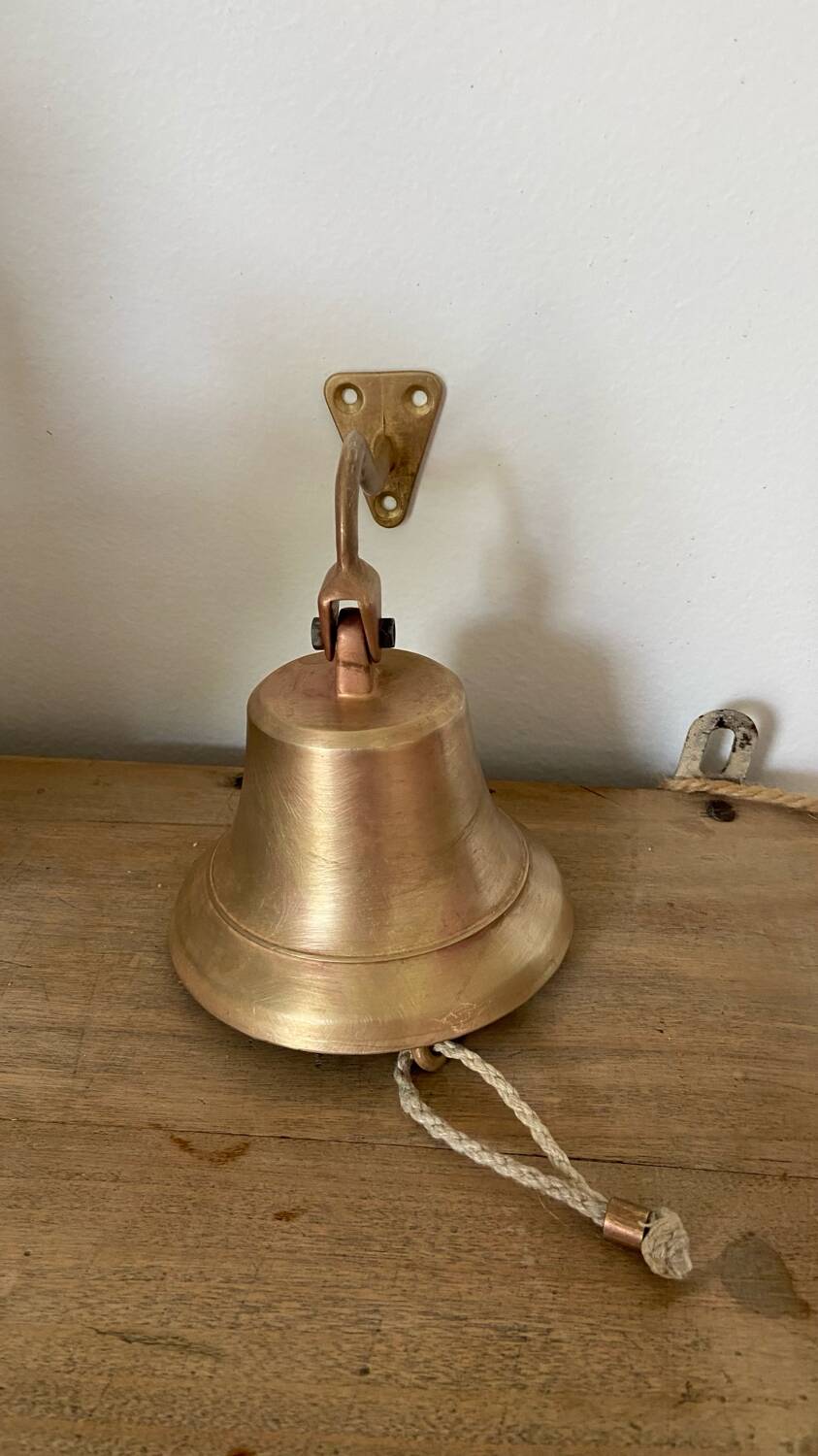Vintage Solid Brass Wall Bell