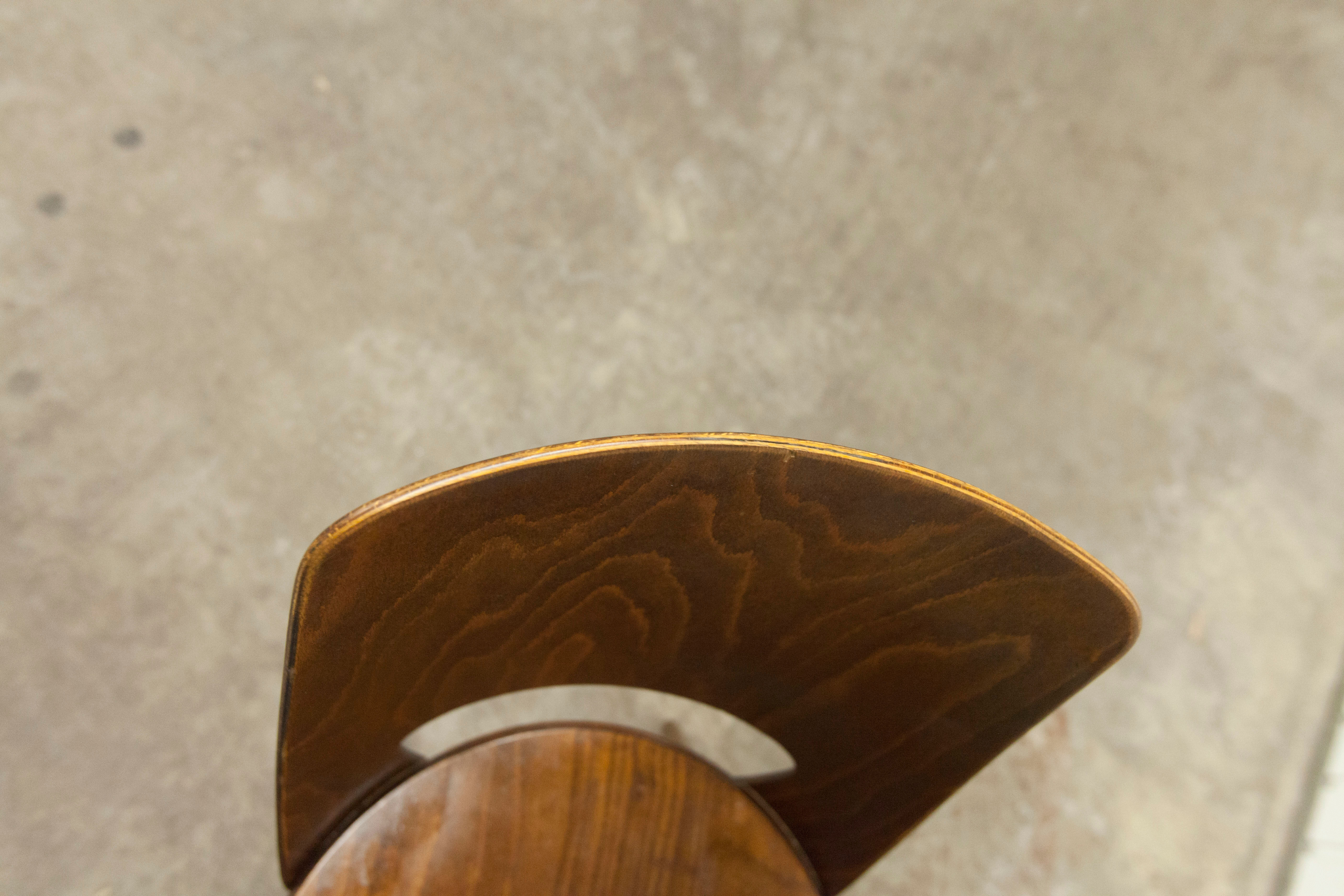 Chaise bistrot Baumann Montdor 1960