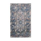 Tapis bleu turc Oushak 110 x 181 cm