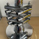 1970s Italian chrome metal lamp base