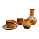 Sarreguemines cups and vase, Chaumière model
