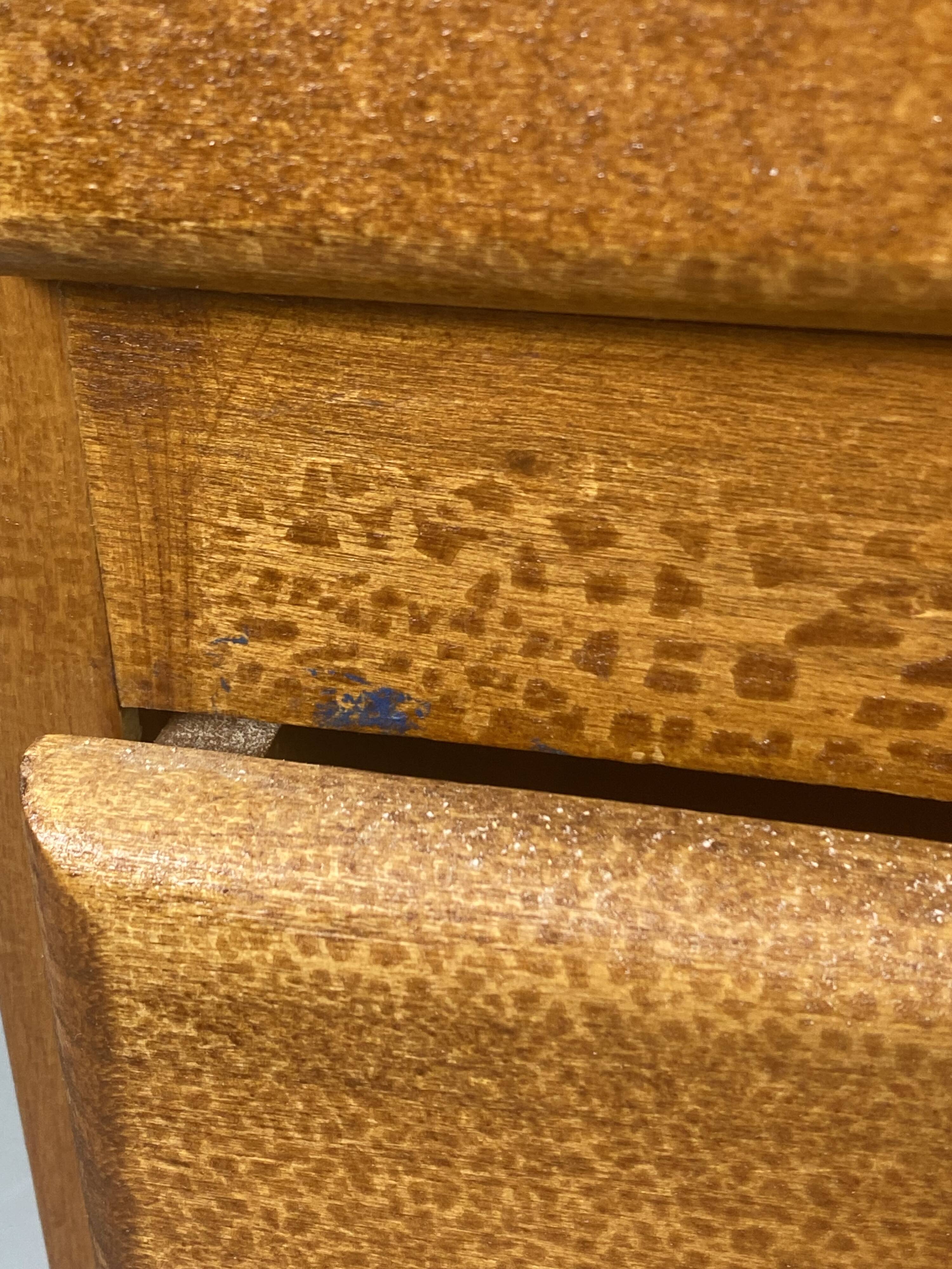 Commode Vintage en Bois à 3 Tiroirs
