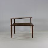 Danish design teakwood minerva corner table by Peter Hvidt & Orla Molgaard-Nielsen