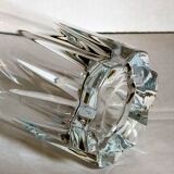 Six vintage crystal long drink juice glasses