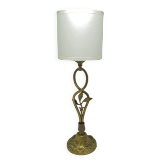 Lampe décor floral