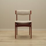 Set of four teak chairs, Danish design, 1960s, manufactured by N. & K. Bundgaard Rasmussen