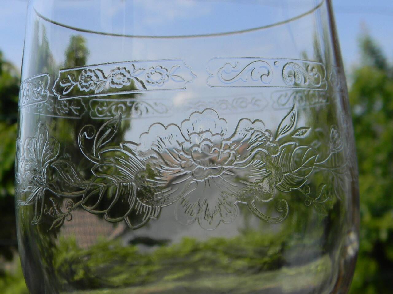 6 crystal water glasses from ARQUES. MATIGNON model.
