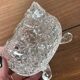 Crystal sugar bowl with butterfly motif