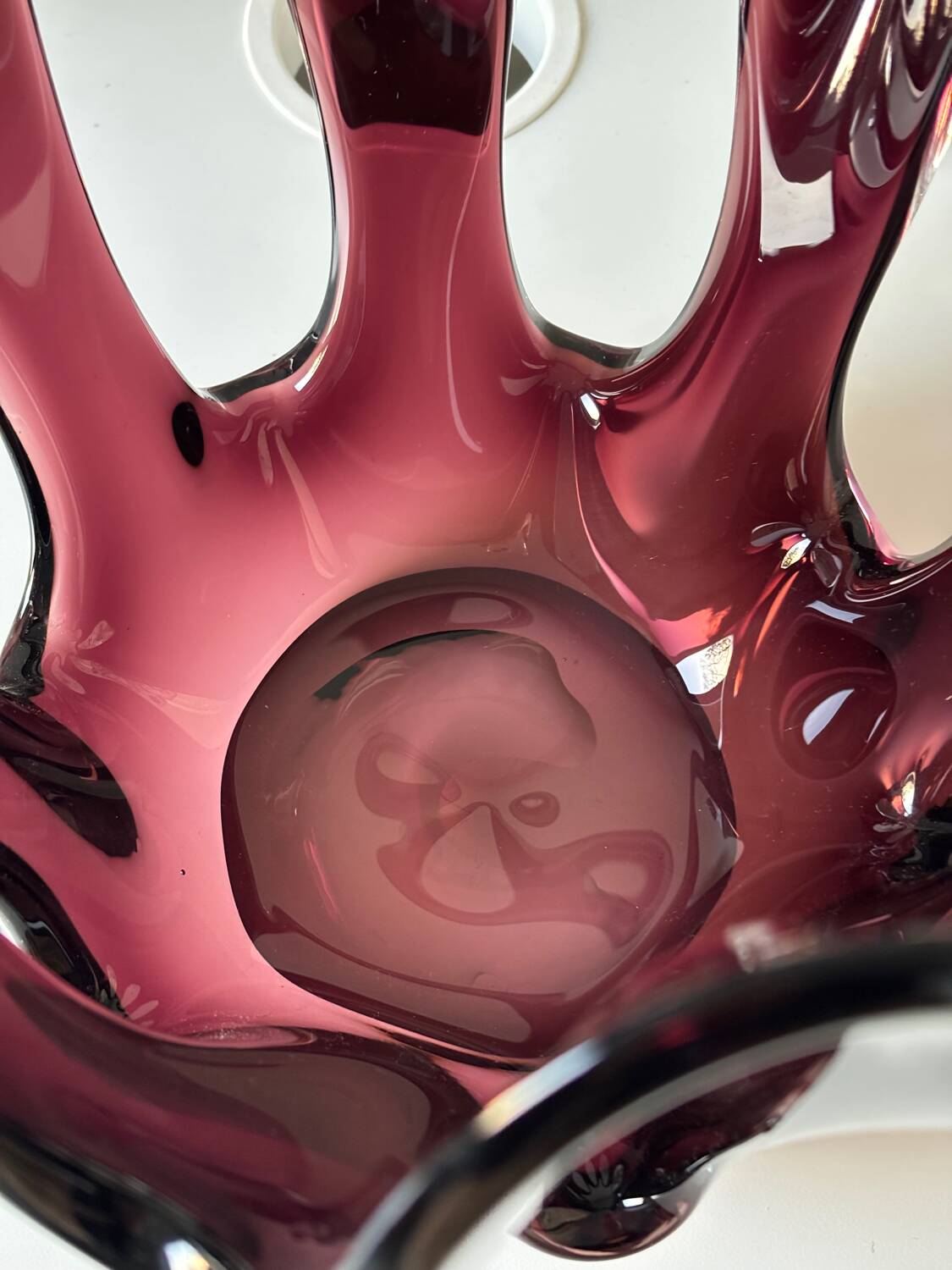 Blown glass vase - art glass - Makora