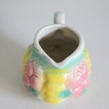 Milk pot patterned fruit peps, 1970