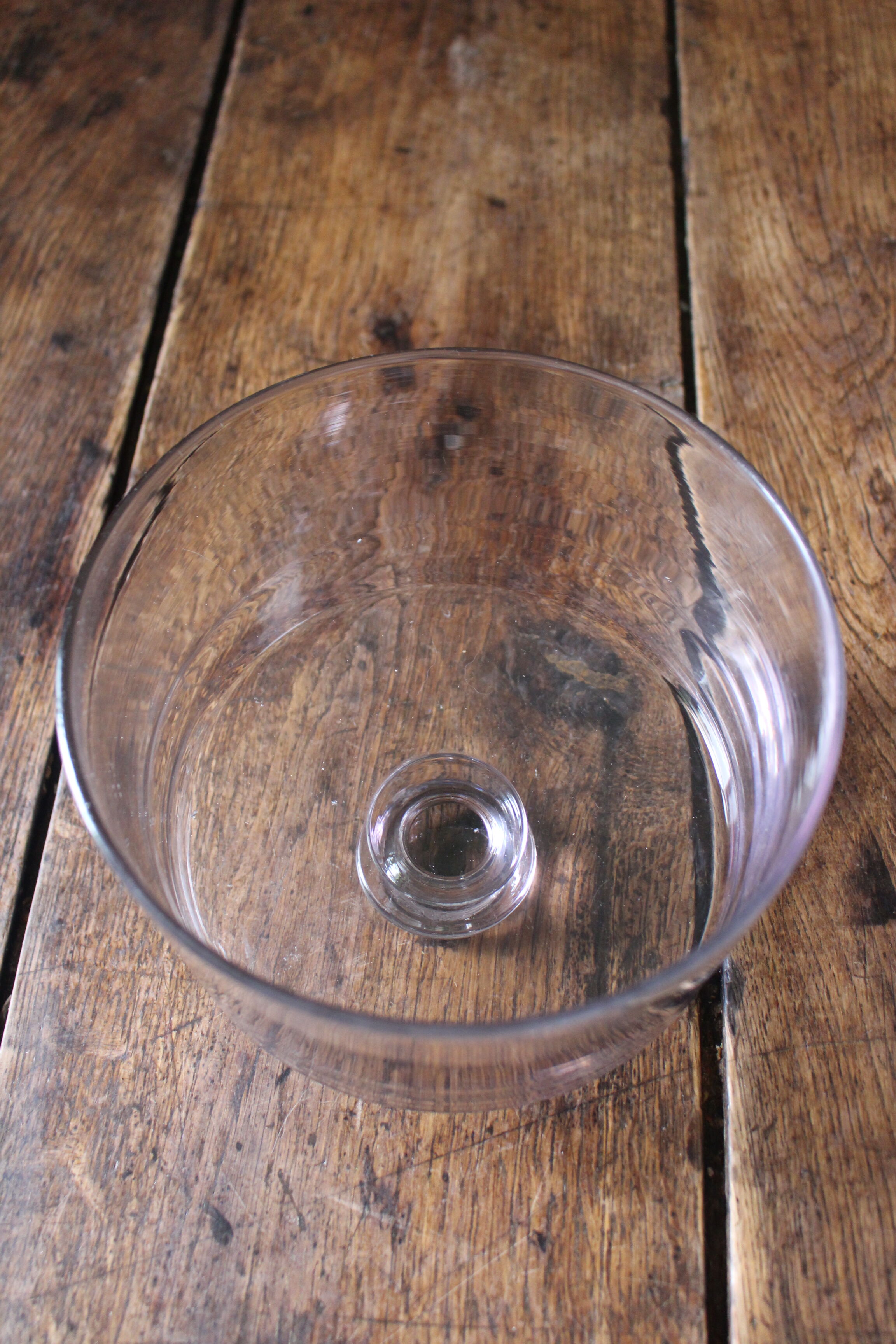 Glass bell cap