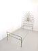 Iron and Brass Single Bed Frame with a Stunning Headboard, Italy