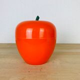 Vintage orange apple ice bucket
