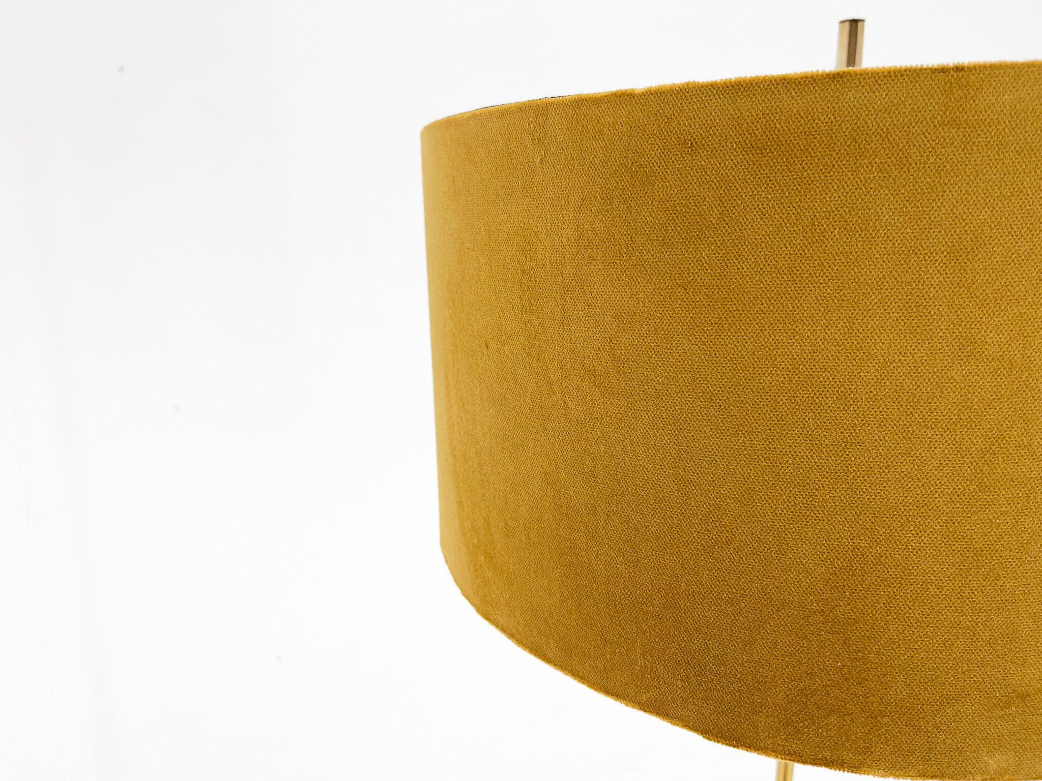 Mid Century Floor Lamp, Germany, 1970's, New Handmade Lampshade