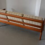 Teak and wool sofa by Juul Kristensen, mid-20th century