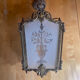 Antique Lustre Hall LOUIS XVI Bronze + Glass Plates Decorated with Engraved Tree