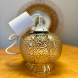 Vintage glass pendant lamp 1960