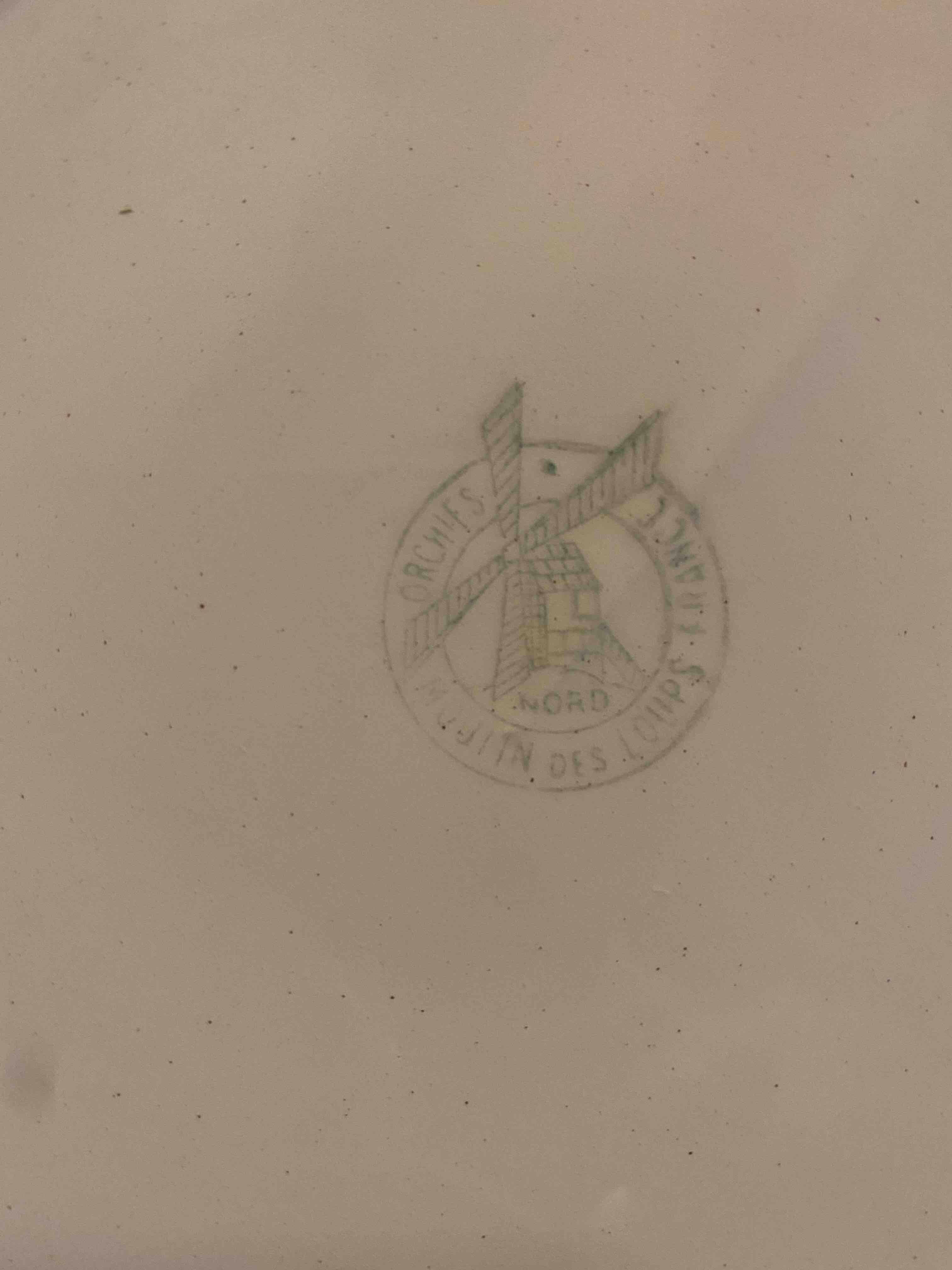 Lot 18 old plates Orchies Moulin des Loups