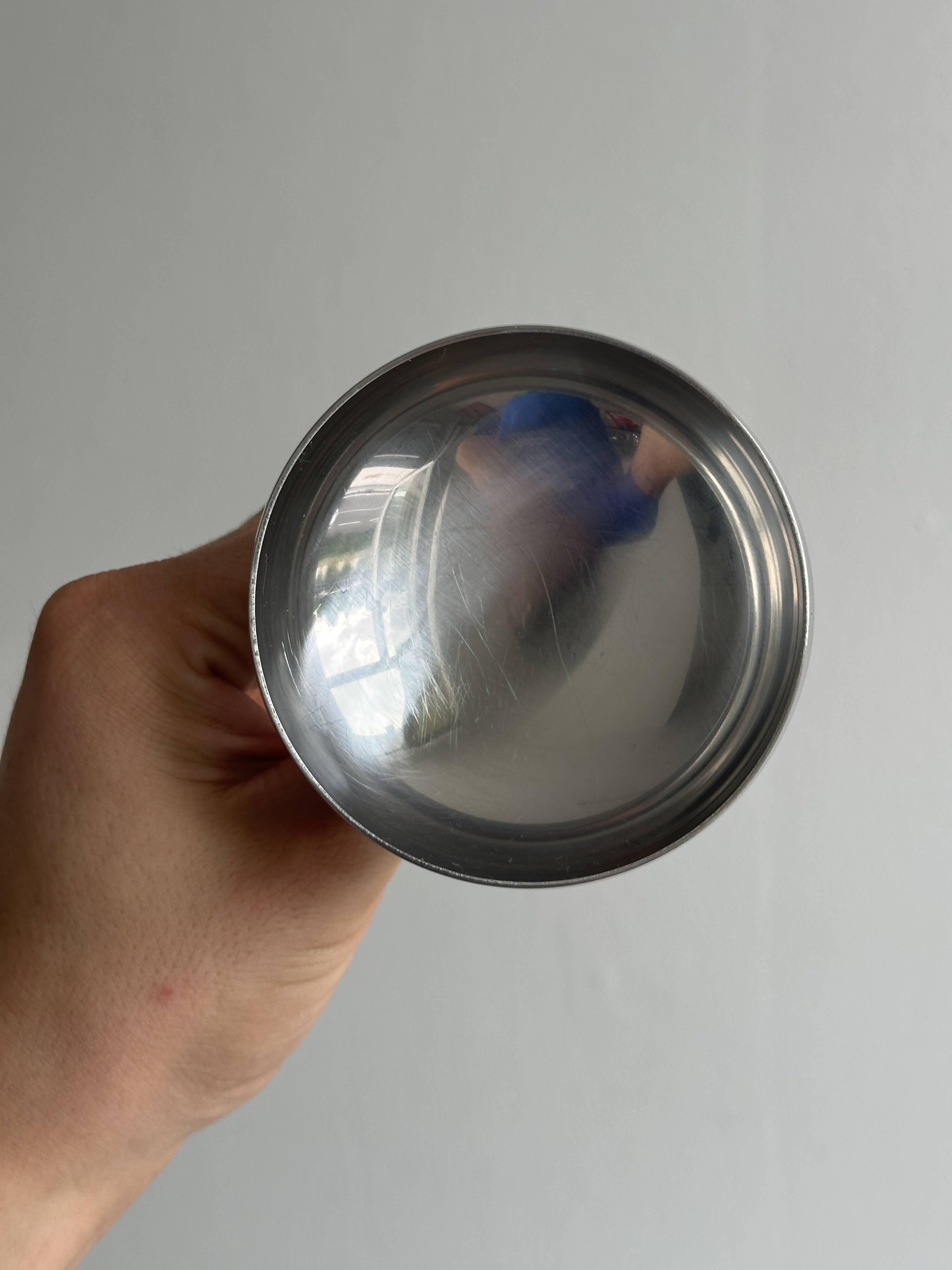 set of 6 18/10 stainless steel metal bowls