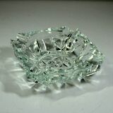 Lead crystal glass ashtray