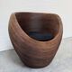 Organic Rattan Lounge Chair Attributed to Gabriella Crespi