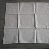 Nappe ancienne damassée 150x145cm+6 serviettes