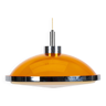 Lampe à suspension ovni orange de l'ère spatiale