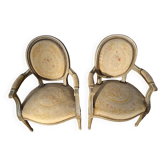 Medallion armchairs